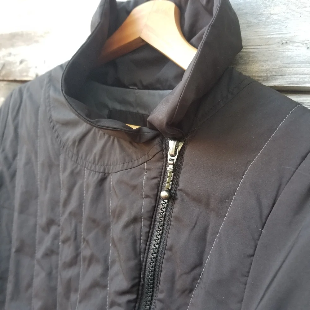 Prana Women's Asymmetrical Black Zip Jacket, Small - Picture 9 of 9